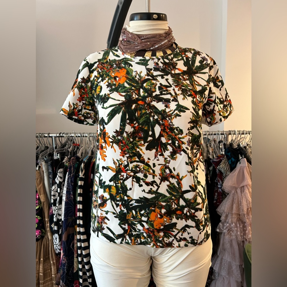 Vintage Club Monaco top from 2014! 100% polyester no stretch! Never been worn!